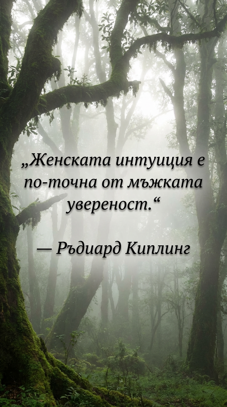 Женската интуиция никога не греши
