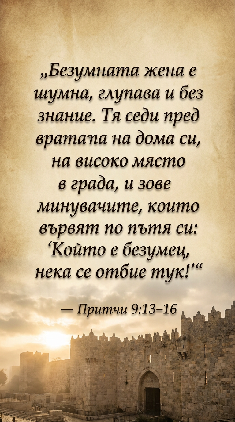 Притча за безумната жена и нейните последствия