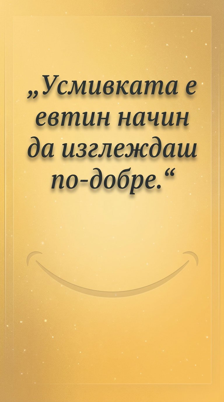 Усмивката е естествена красота