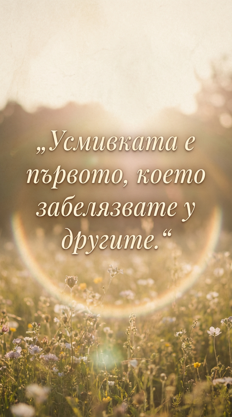Усмивката разкрива истинската същност