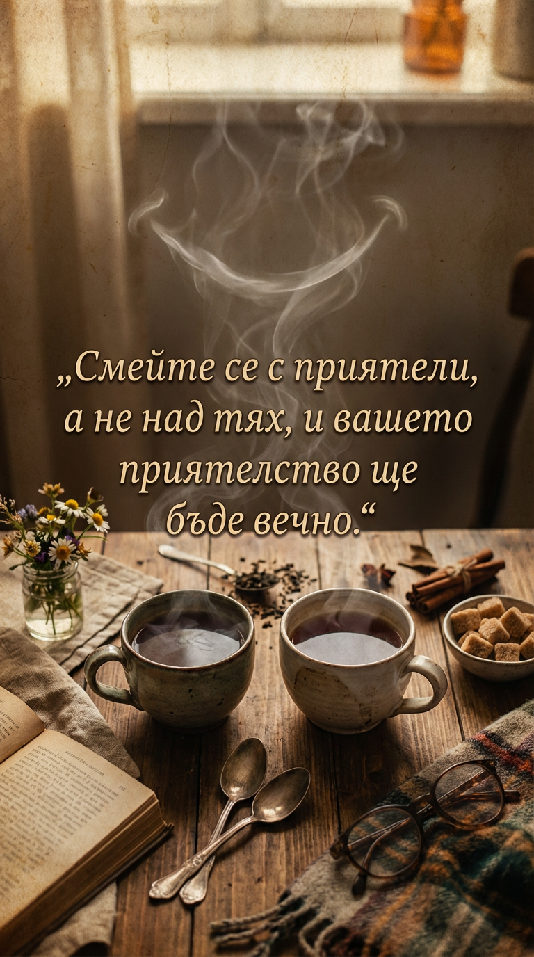 Истинското приятелство се ражда в смеха