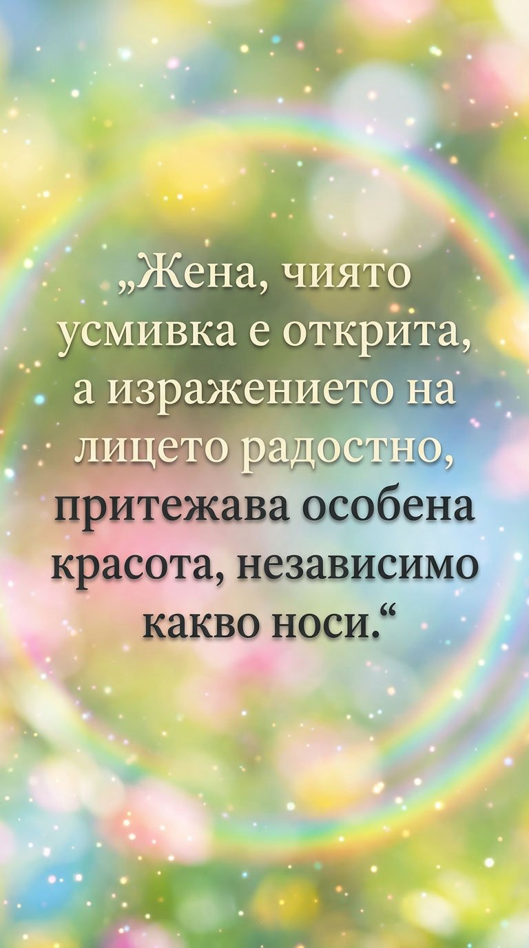 Истинската красота е в усмивката