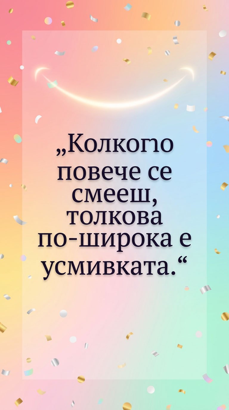 Смехът прави живота по-красив