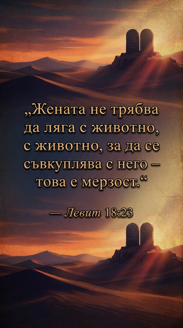 Библейско предупреждение за чистота и морал