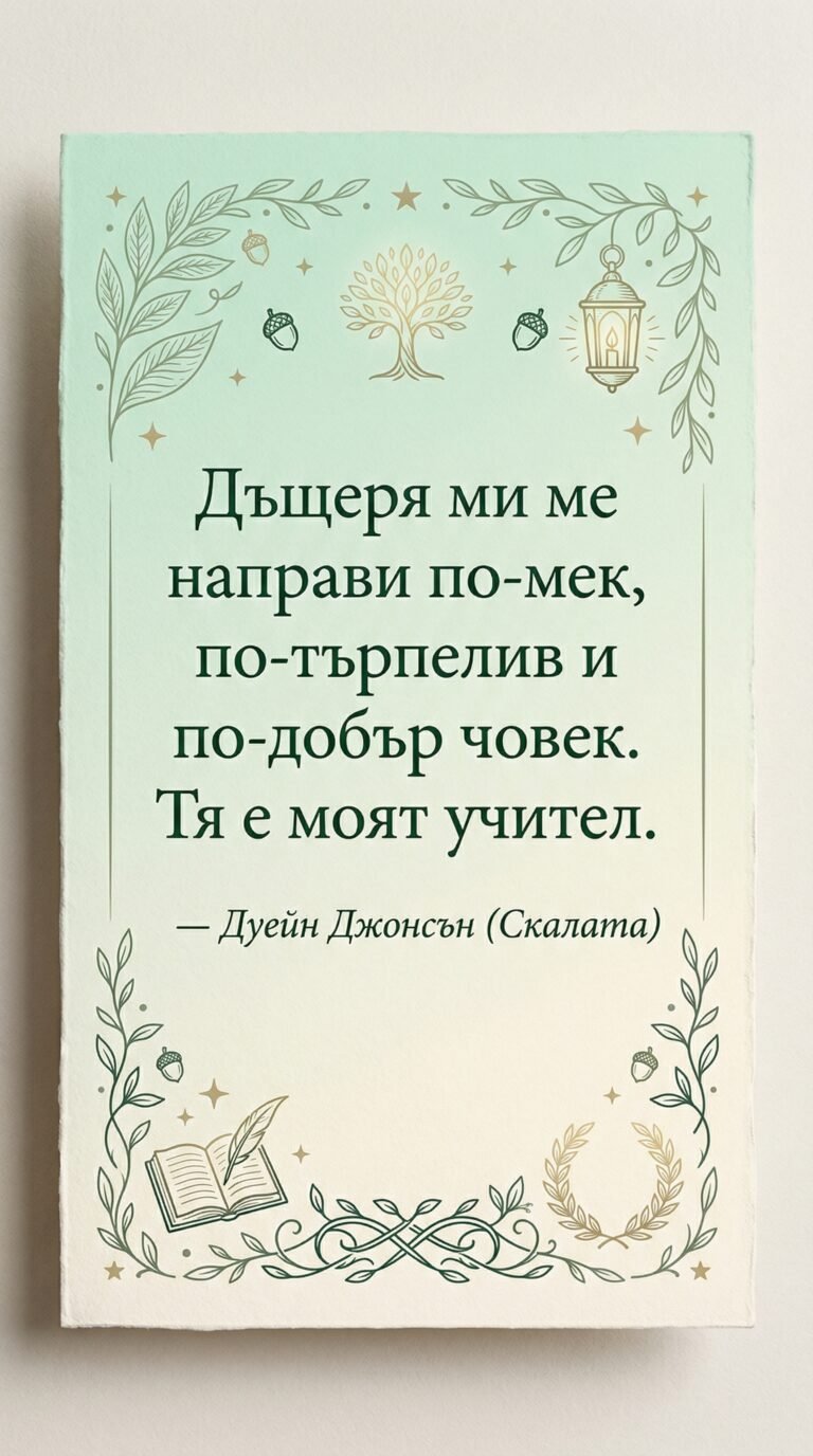 Дъщерята като учител в живота