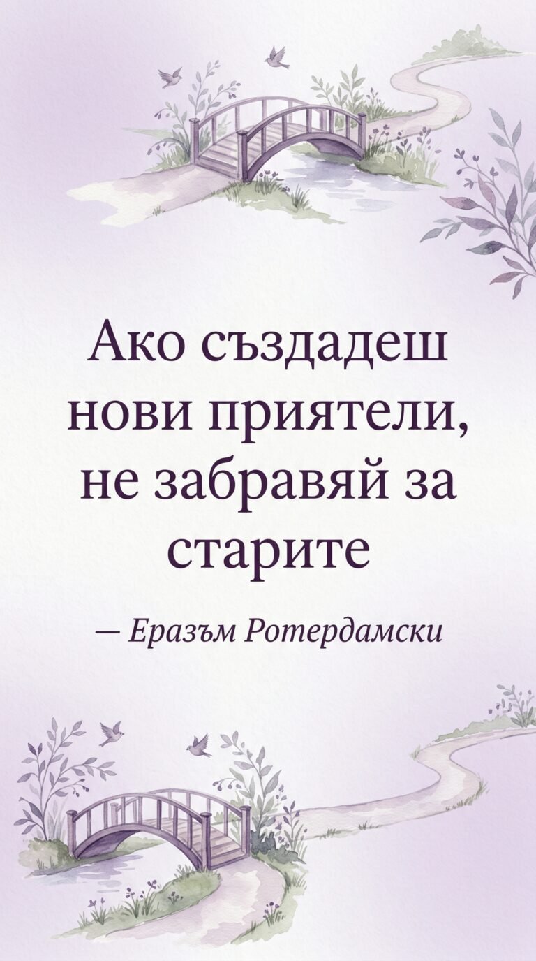 Не забравяй старите приятели