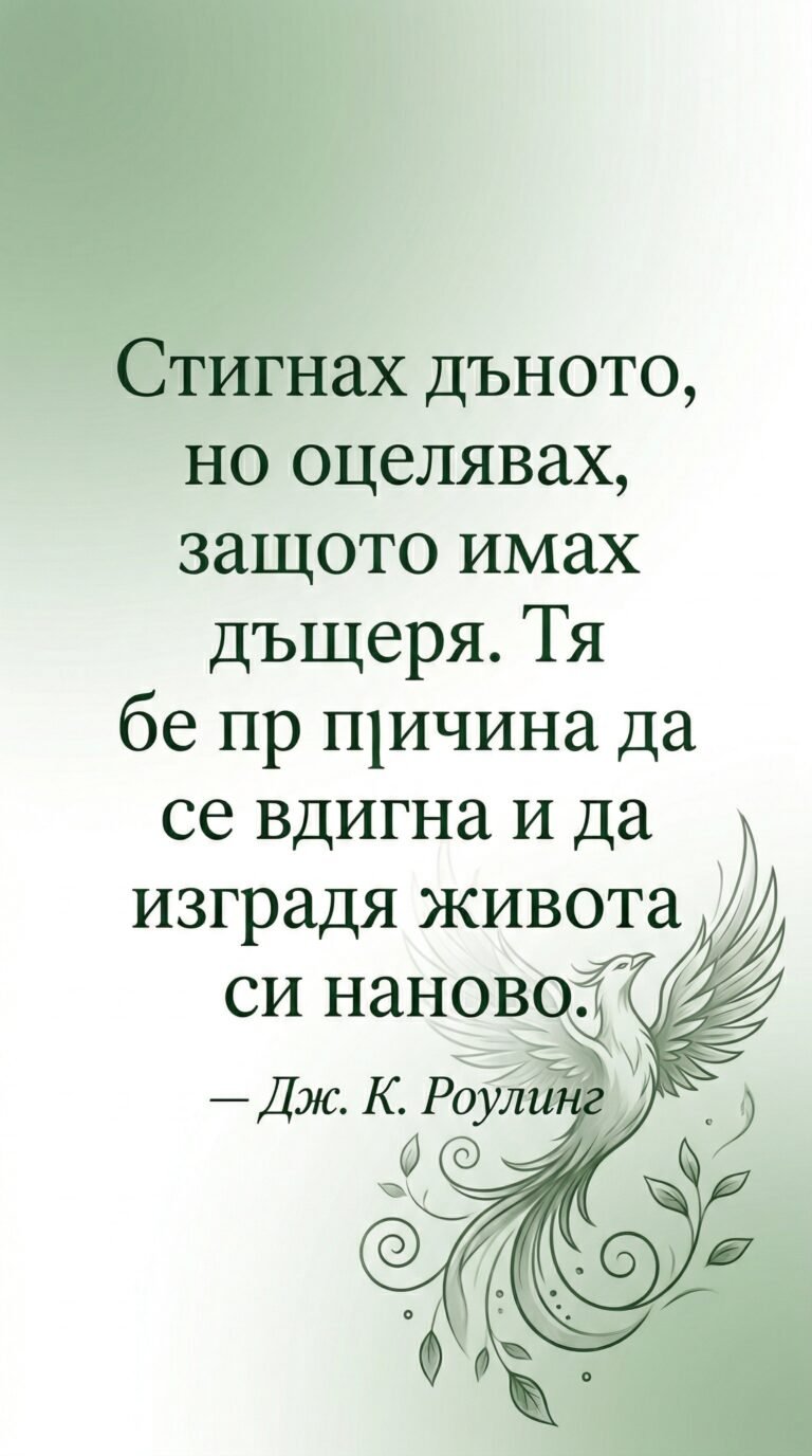 Дъщерята като сила да започнеш отначало