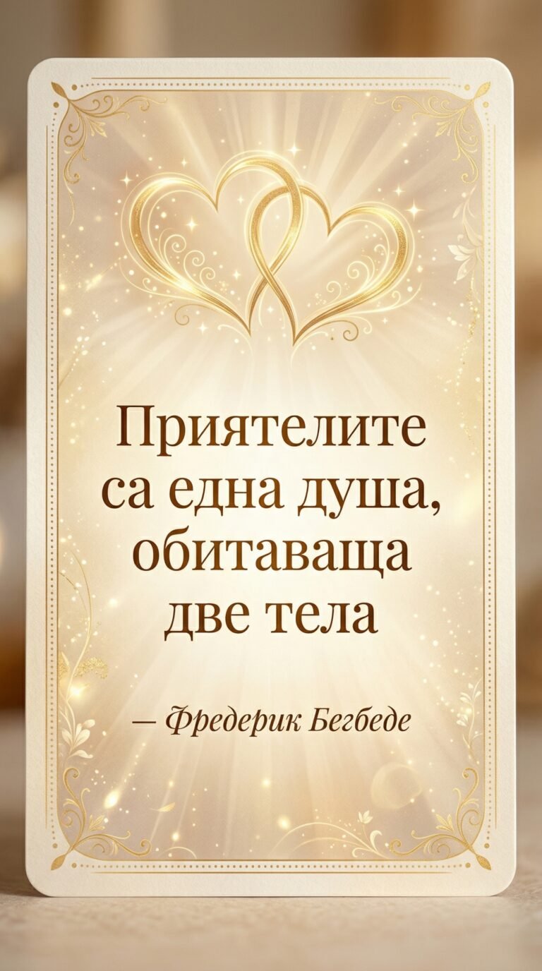 Приятелството като една душа в две тела