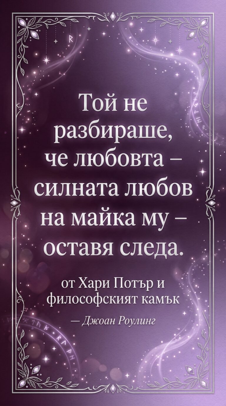 Любовта, която оставя следа