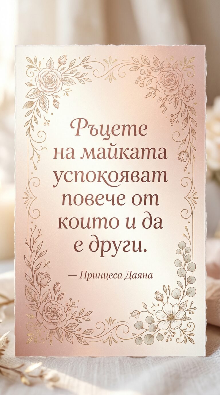 Утехата в майчините ръце