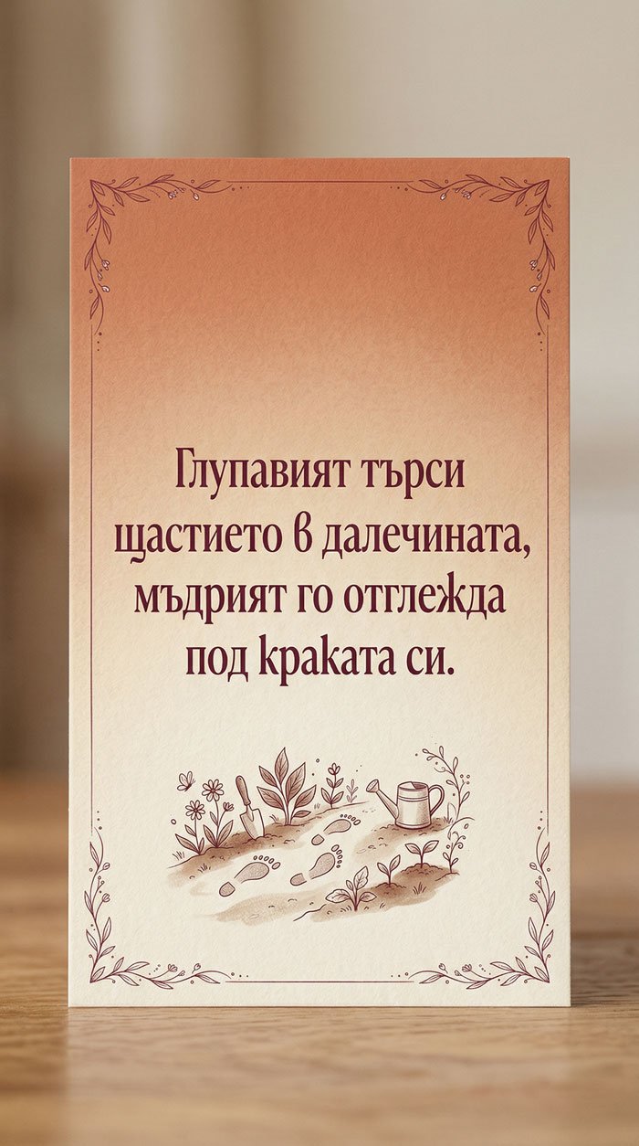 Щастието е близо до нас