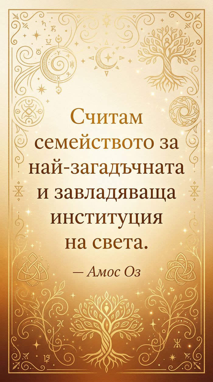 Семейството – най-загадъчната институция