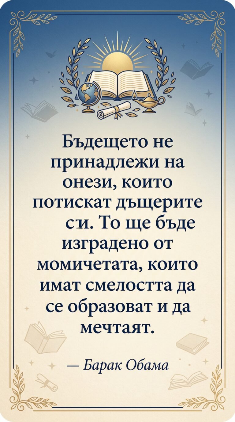 Бъдещето принадлежи на образованите момичета