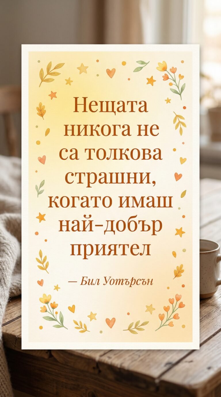 Светът е по-малко страшен с приятел до теб