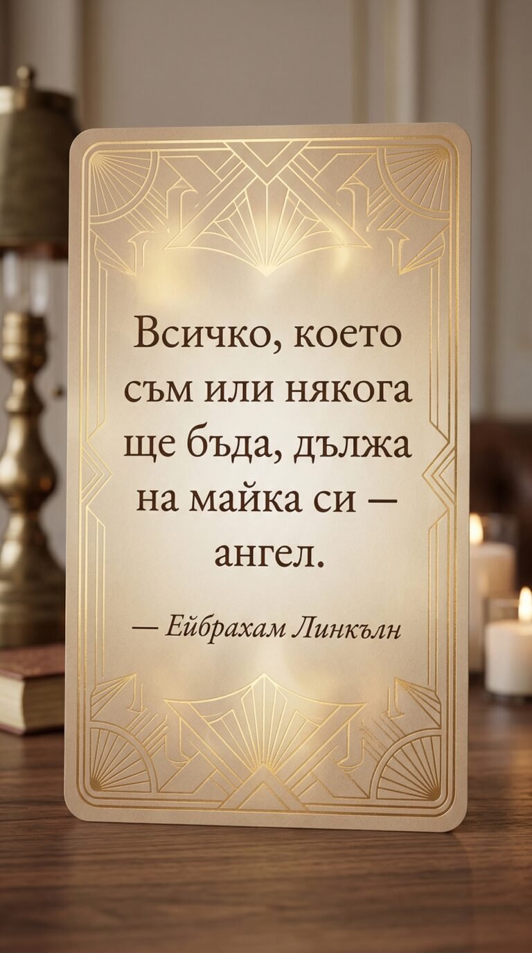 Всичко дължа на майка си