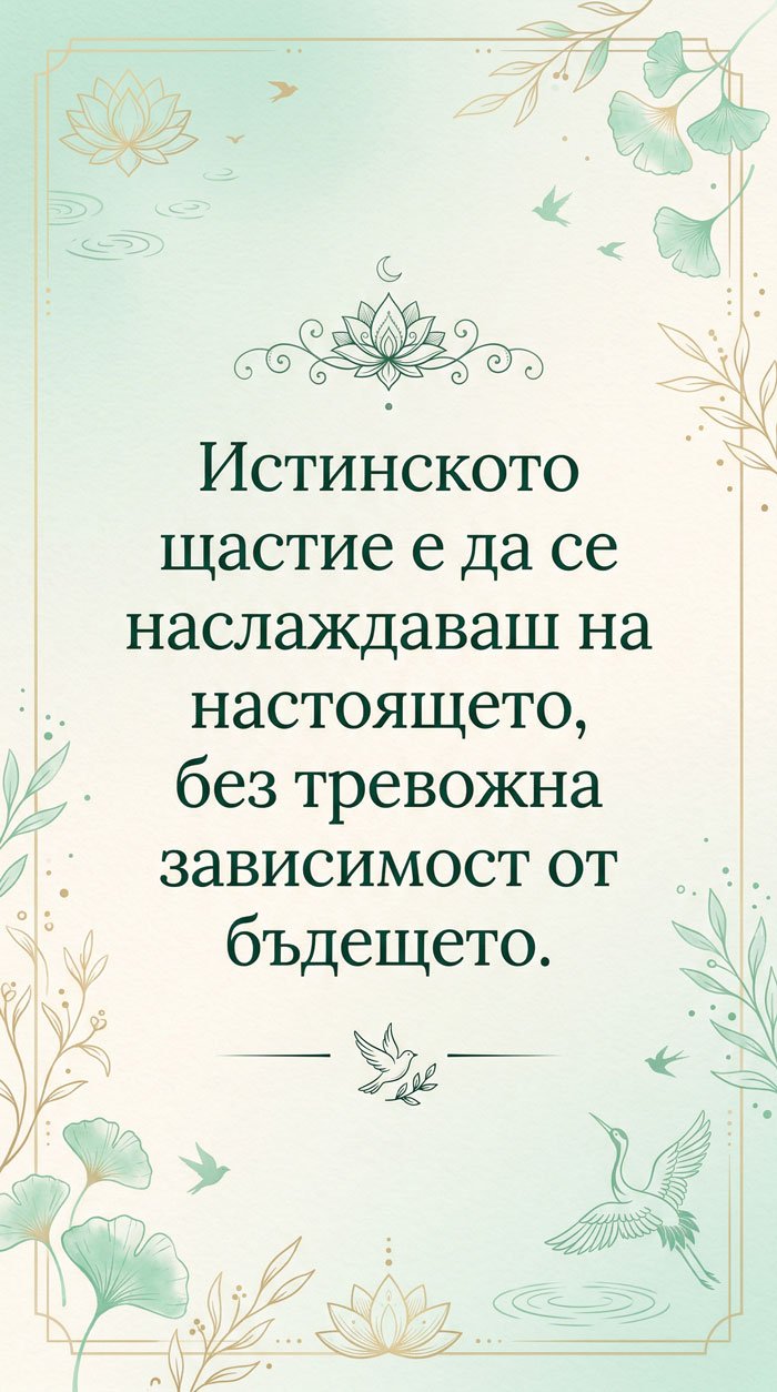 Наслаждавай се на настоящия момент