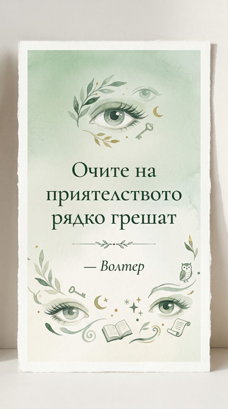 Истинският приятел вижда истината