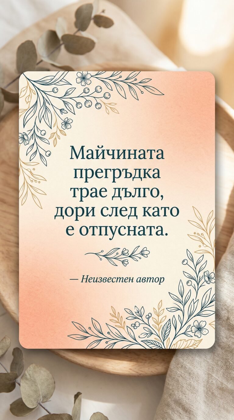 Прегръдката, която остава завинаги