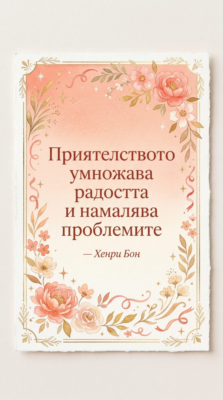 Радостта се увеличава чрез приятелството