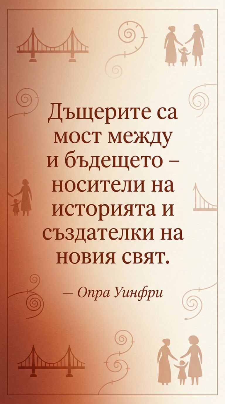 Дъщерите – мост между поколенията