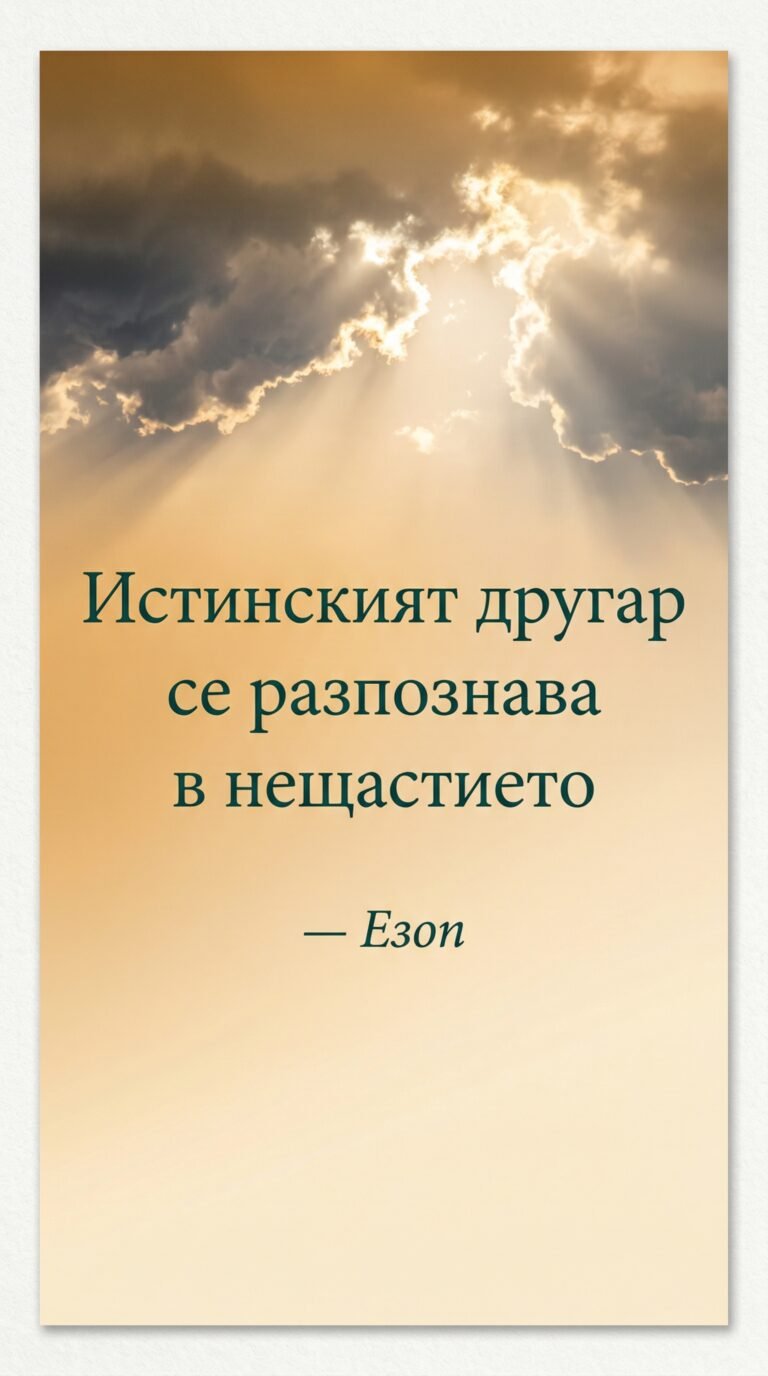 Истинските приятели се познават в трудностите