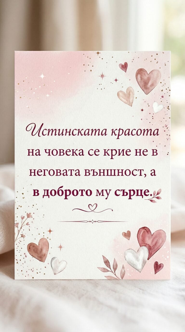 Красотата на доброто сърце