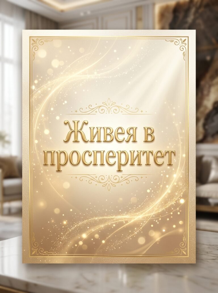 Живея в просперитет