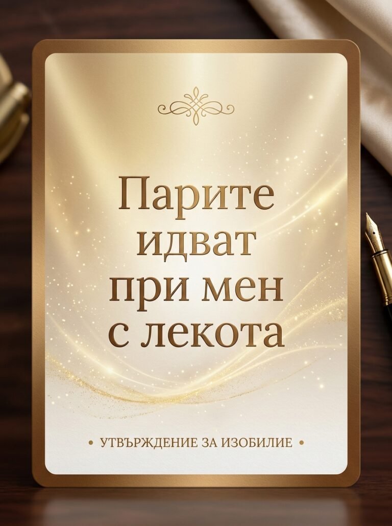 Парите идват при мен с лекота