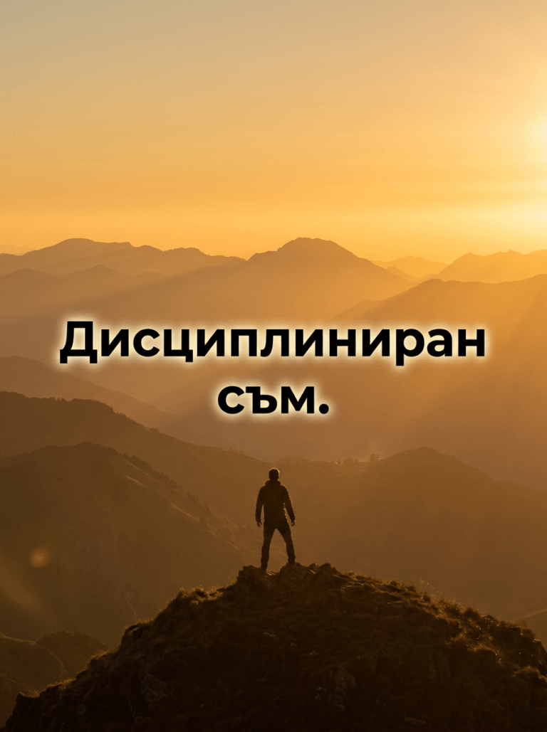 Дисциплиниран съм