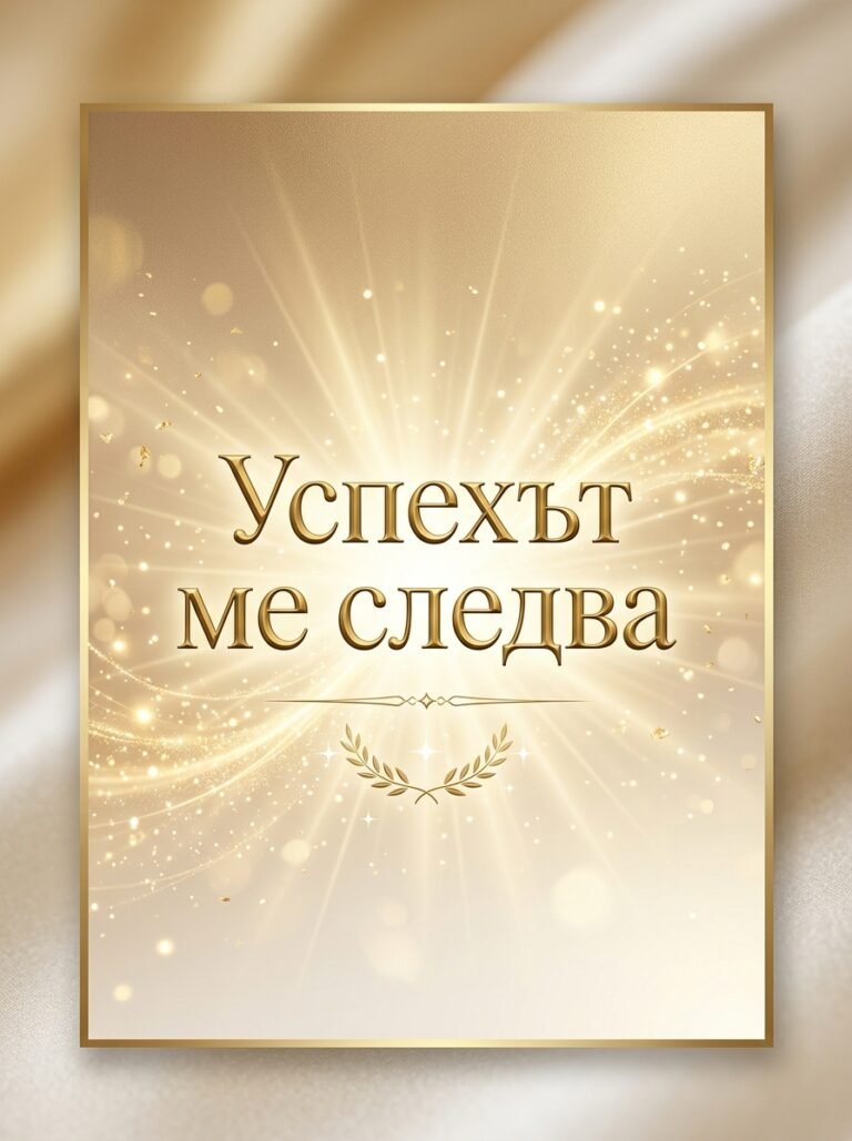 Успехът ме следва