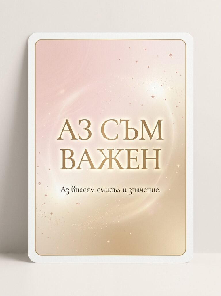 Аз съм важен