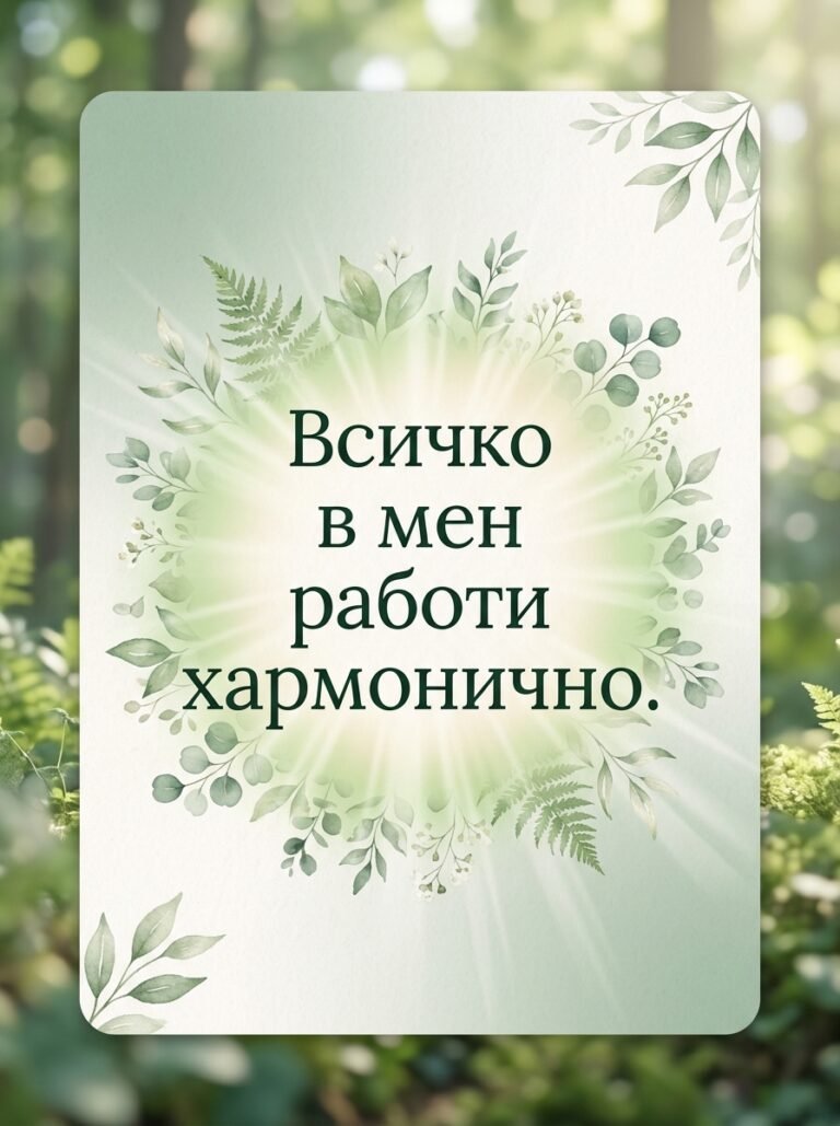 Баланс в тялото