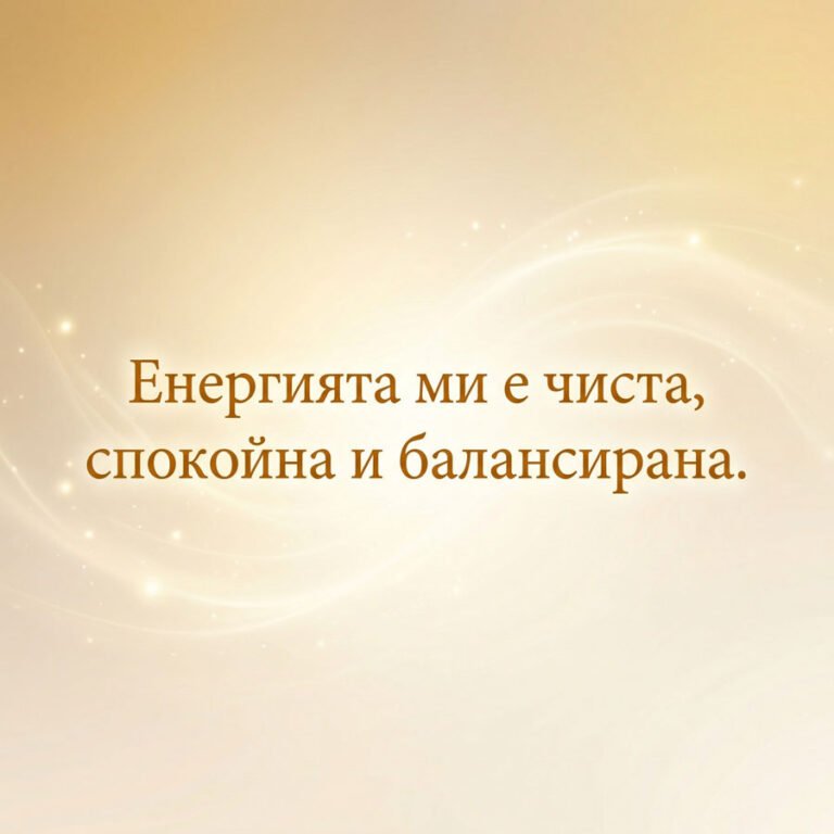 Енергия и баланс