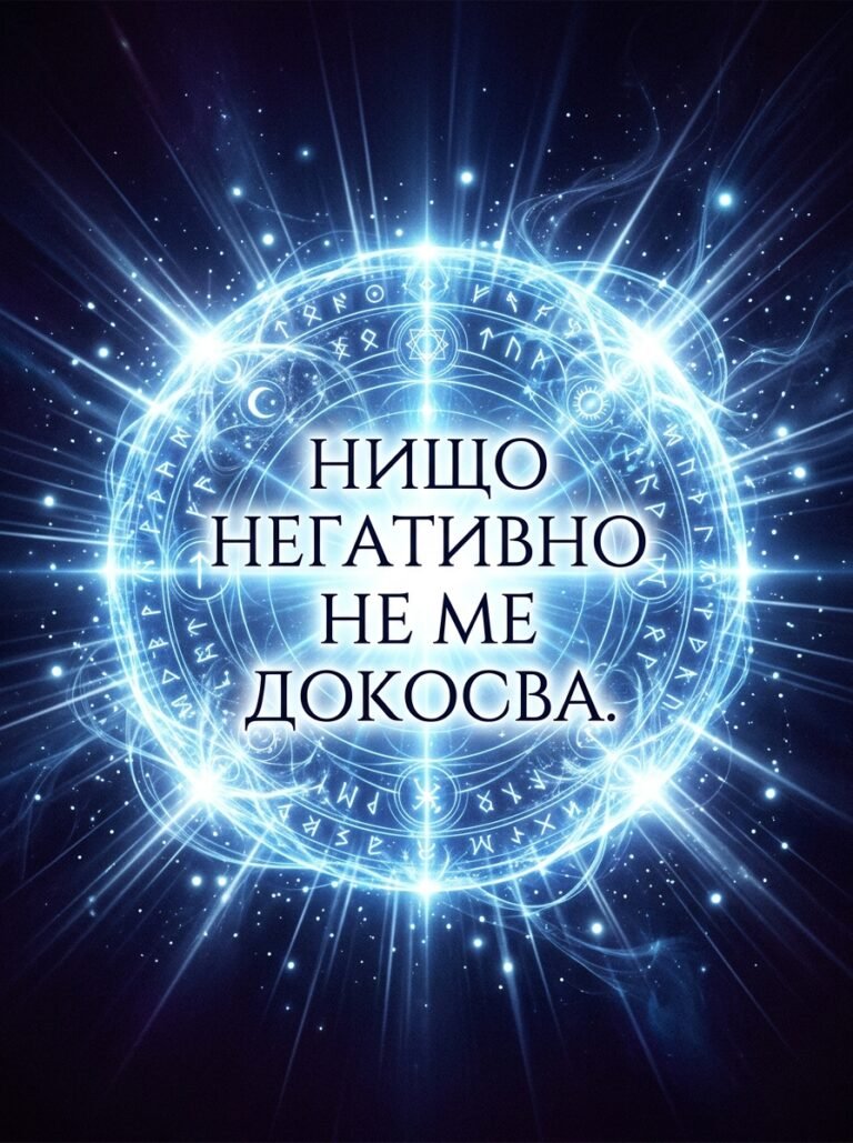 Нищо негативно не ме докосва