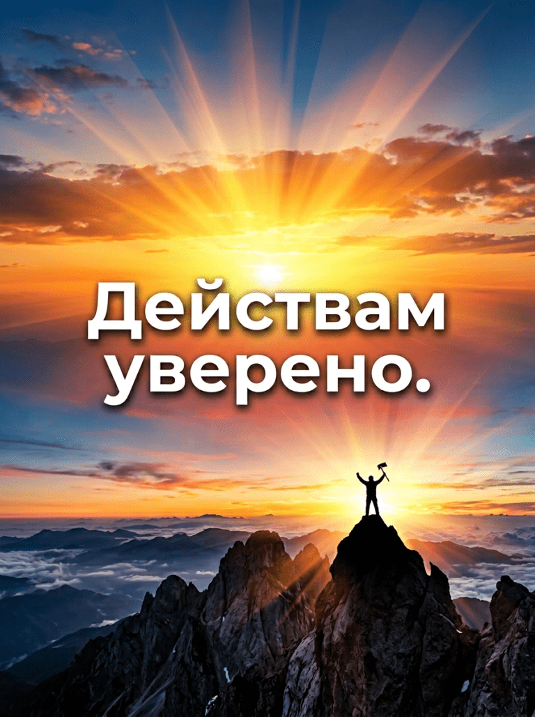 Действам уверено