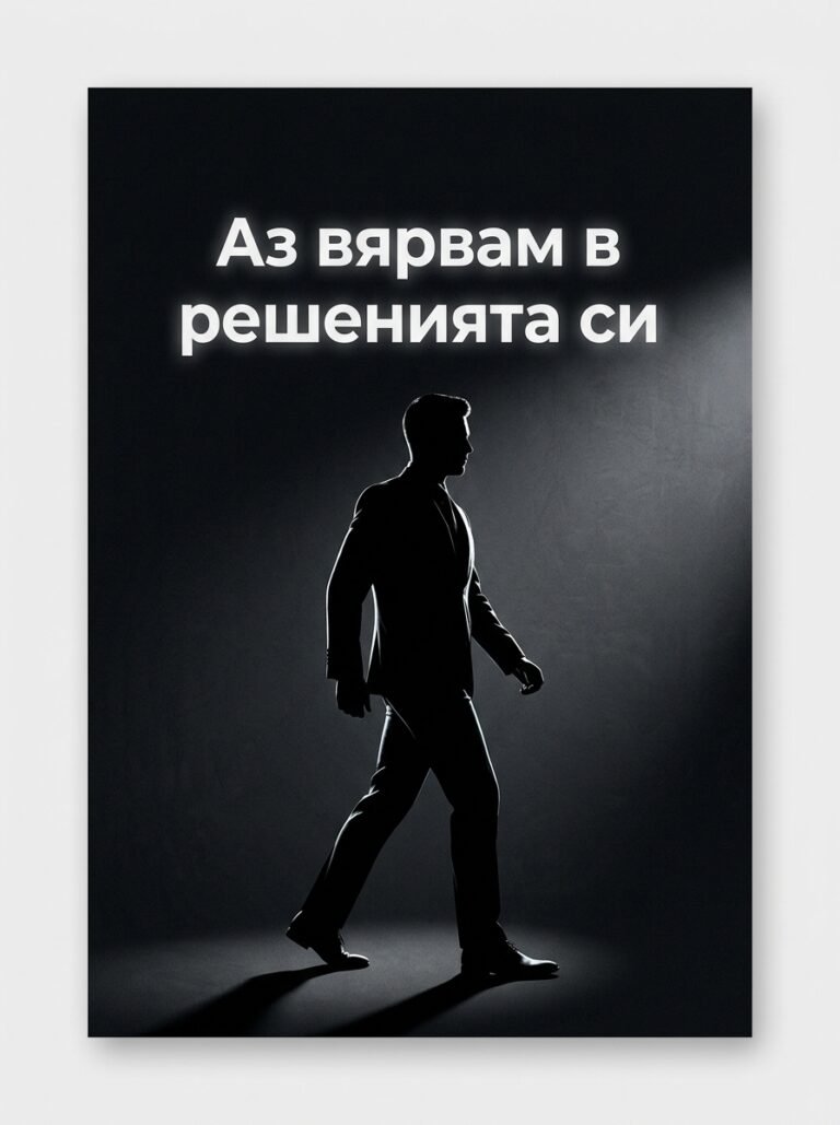 Аз вярвам в решенията си
