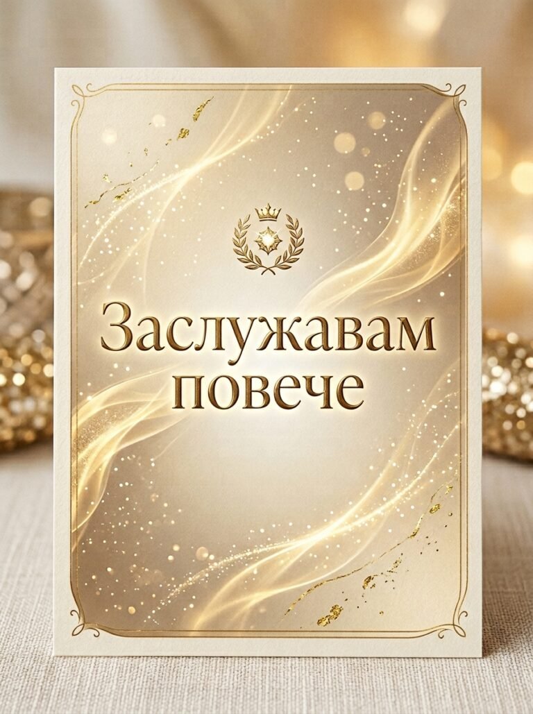 Заслужавам повече