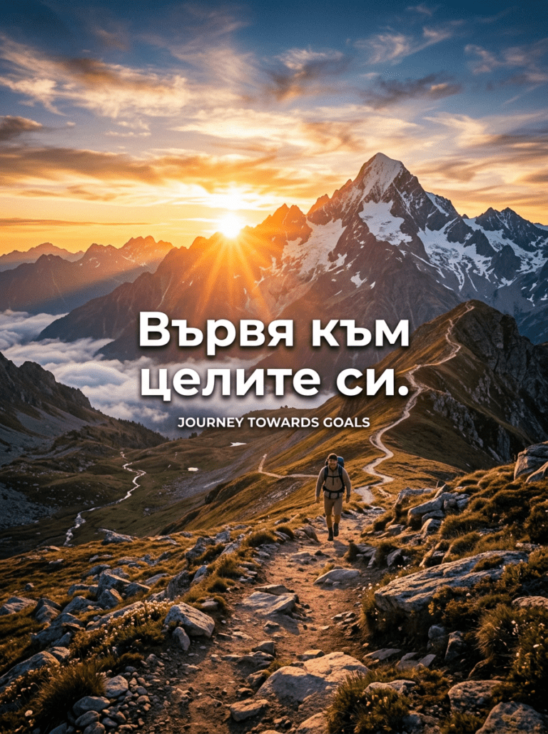 Вървя към целите си